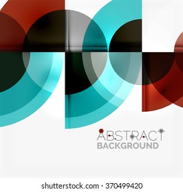 Fondo abstracto de diseño geométrico - círculos