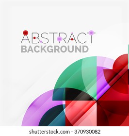 Fondo abstracto de diseño geométrico - círculos