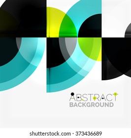 Geometric design abstract background - circles