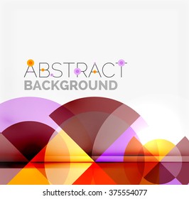 Geometric design abstract background - circles