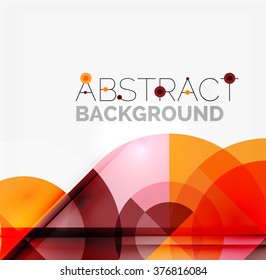 Geometric design abstract background - circles
