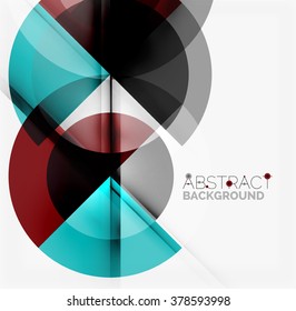 Geometric design abstract background - circles