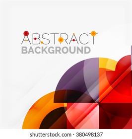 Geometric design abstract background - circles