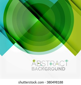 Fondo abstracto de diseño geométrico - círculos