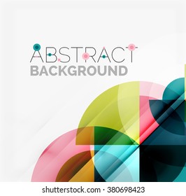 Fondo abstracto de diseño geométrico - círculos