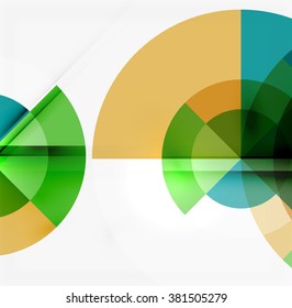 Geometric design abstract background - circles