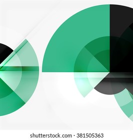 Geometric design abstract background - circles