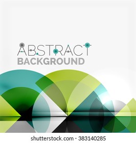 Fondo abstracto de diseño geométrico - círculos