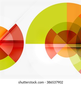 Fondo abstracto de diseño geométrico - círculos