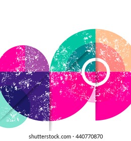 Geometric design abstract background - circles
