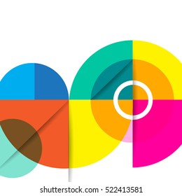 Geometric design abstract background - circles