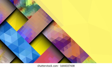 Geometric design, abstract background modern futuristic graphic. Background with stripes, vector abstract background texture design, Mosaic texture, bright poster, banner  background Vector