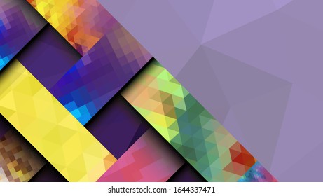 Geometric design, abstract background modern futuristic graphic. Background with stripes, vector abstract background texture design, Mosaic texture, bright poster, banner  background Vector