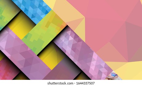 Geometric design, abstract background modern futuristic graphic. Background with stripes, vector abstract background texture design, Mosaic texture, bright poster, banner  background Vector