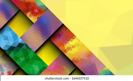 Geometric design, abstract background modern futuristic graphic. Background with stripes, vector abstract background texture design, Mosaic texture, bright poster, banner  background Vector
