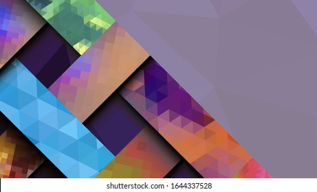 Geometric design, abstract background modern futuristic graphic. Background with stripes, vector abstract background texture design, Mosaic texture, bright poster, banner  background Vector