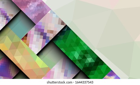 Geometric design, abstract background modern futuristic graphic. Background with stripes, vector abstract background texture design, Mosaic texture, bright poster, banner  background Vector