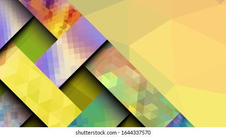 Geometric design, abstract background modern futuristic graphic. Background with stripes, vector abstract background texture design, Mosaic texture, bright poster, banner  background Vector