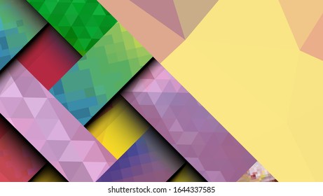 Geometric design, abstract background modern futuristic graphic. Background with stripes, vector abstract background texture design, Mosaic texture, bright poster, banner  background Vector