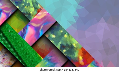 Geometric design, abstract background modern futuristic graphic. Background with stripes, vector abstract background texture design, Mosaic texture, bright poster, banner  background Vector