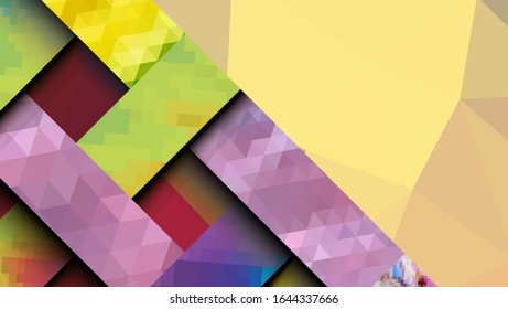 Geometric design, abstract background modern futuristic graphic. Background with stripes, vector abstract background texture design, Mosaic texture, bright poster, banner  background Vector
