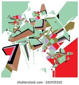 Geometric design abstract background for poster