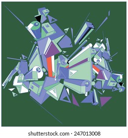 Geometric design abstract background for poster