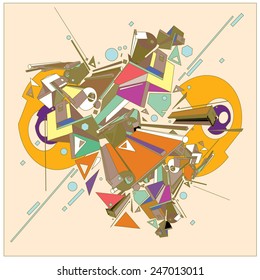 Geometric design abstract background for poster