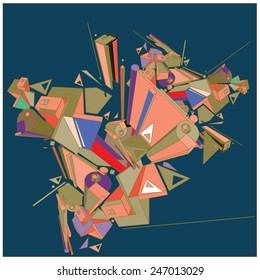 Geometric design abstract background for poster