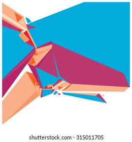 Geometric design abstract background for poster