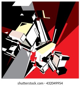 Geometric design abstract background for poster