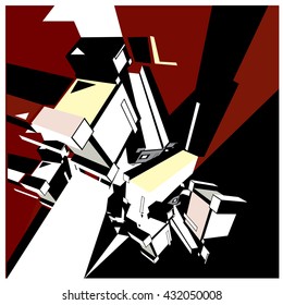 Geometric design abstract background for poster