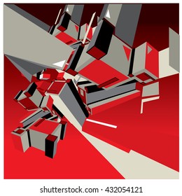 Geometric design abstract background for poster