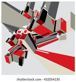 Geometric design abstract background for poster