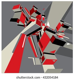 Geometric design abstract background for poster