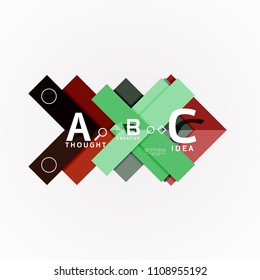 Geometric design abstract option infographics. Vector artistic illustration for presentation, app wallpaper, banner or poster