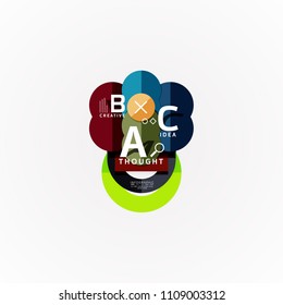 Geometric design abstract option infographics. Vector artistic illustration for presentation, app wallpaper, banner or poster