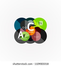Geometric design abstract option infographics. Vector artistic illustration for presentation, app wallpaper, banner or poster