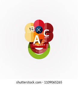Geometric design abstract option infographics. Vector artistic illustration for presentation, app wallpaper, banner or poster