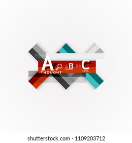 Geometric design abstract option infographics. Vector artistic illustration for presentation, app wallpaper, banner or poster