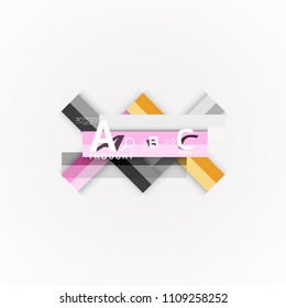 Infografía de opciones abstractas de diseño geométrico. Ilustración artística vectorial para presentación, fondo de pantalla de aplicación, cartel o afiche