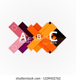 Geometric design abstract option infographics. Vector artistic illustration for presentation, app wallpaper, banner or poster