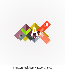 Geometric design abstract option infographics. Vector artistic illustration for presentation, app wallpaper, banner or poster