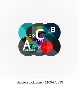 Geometric design abstract option infographics. Vector artistic illustration for presentation, app wallpaper, banner or poster