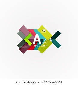 Geometric design abstract option infographics. Vector artistic illustration for presentation, app wallpaper, banner or poster