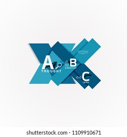 Infografía de opciones abstractas de diseño geométrico. Ilustración artística vectorial para presentación, fondo de pantalla de aplicación, cartel o afiche