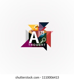 Geometric design abstract option infographics. Vector artistic illustration for presentation, app wallpaper, banner or poster