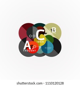 Infografiken zum geometrischen Design in abstrakter Form. Vektorgrafik zur Präsentation, App-Bildschirmhintergrund, Banner oder Poster