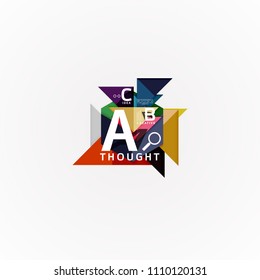 Infografía de opciones abstractas de diseño geométrico. Ilustración artística vectorial para presentación, fondo de pantalla de aplicación, cartel o afiche