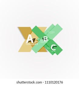 Geometric design abstract option infographics. Vector artistic illustration for presentation, app wallpaper, banner or poster